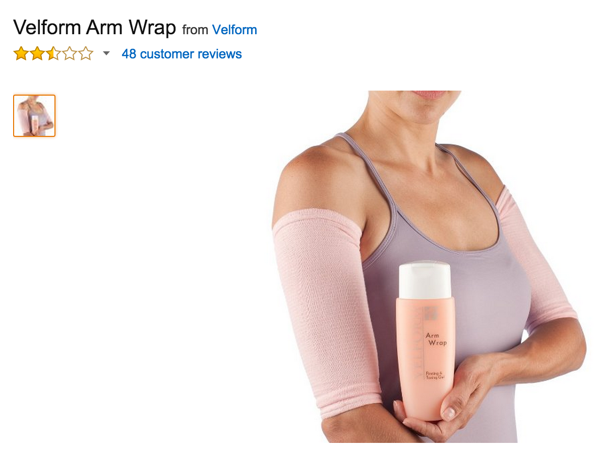Amazon screenshot of Velform Arm Wrap