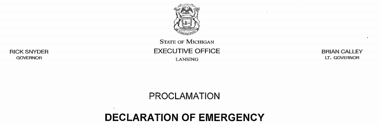 State of emergency proclamation 