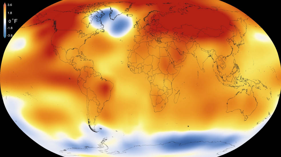 2015 global temperatures 