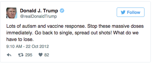 trump anti vax mass dose tweet 