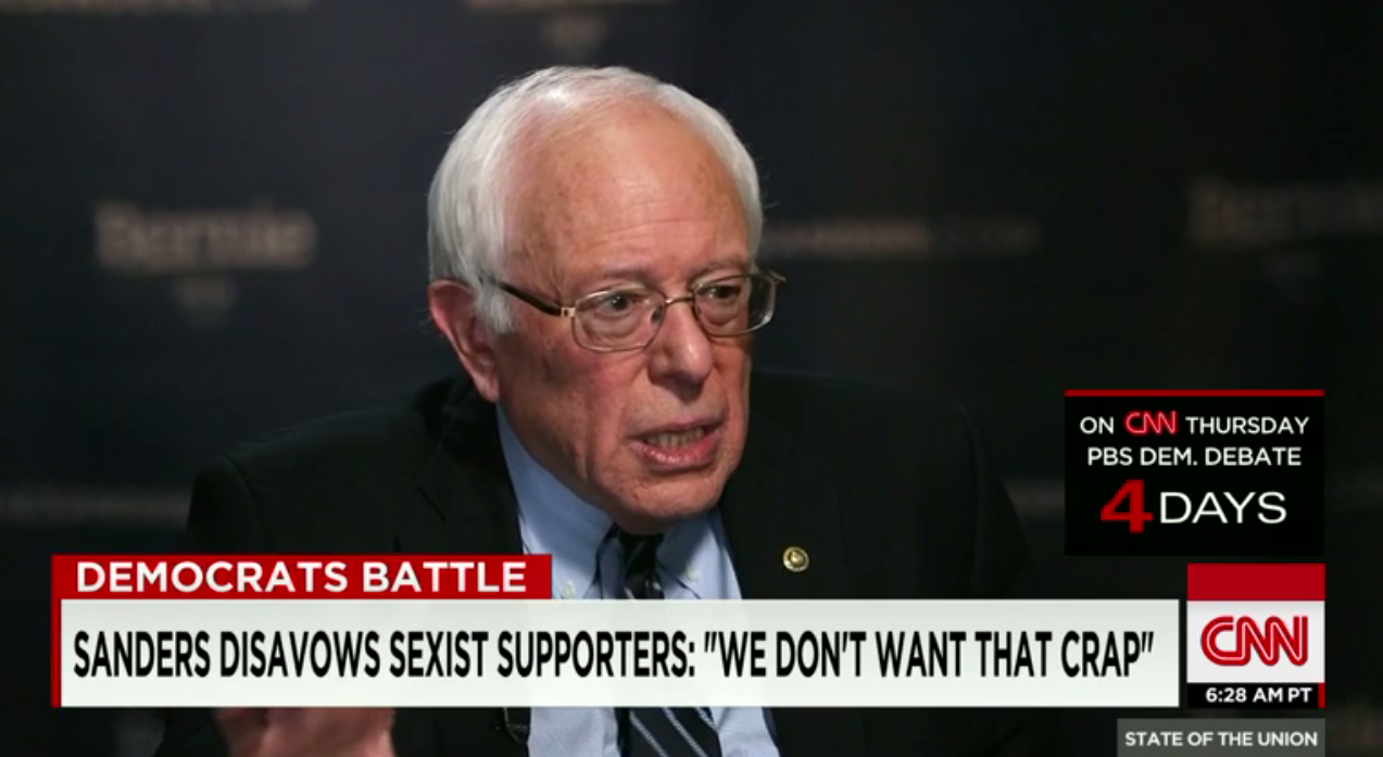 Bernie Sanders on CNN's "State of the Union"