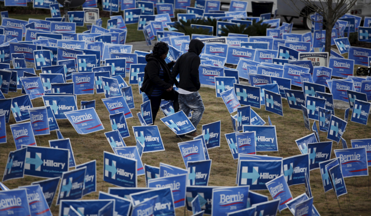 Clinton Sanders votes