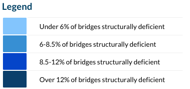 U.S. bridges in disrepair 