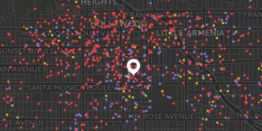 Hollywood Homeless Map 