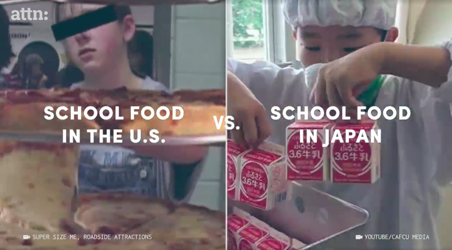 America vs. Japan school lunches