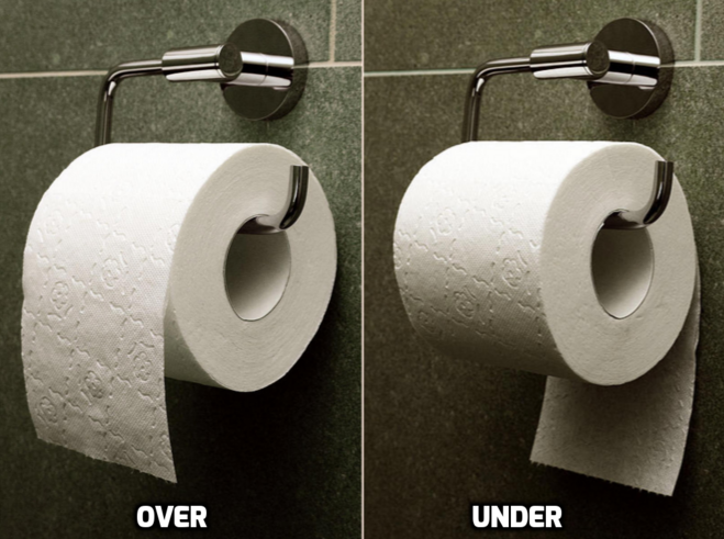 toilet paper orientation 