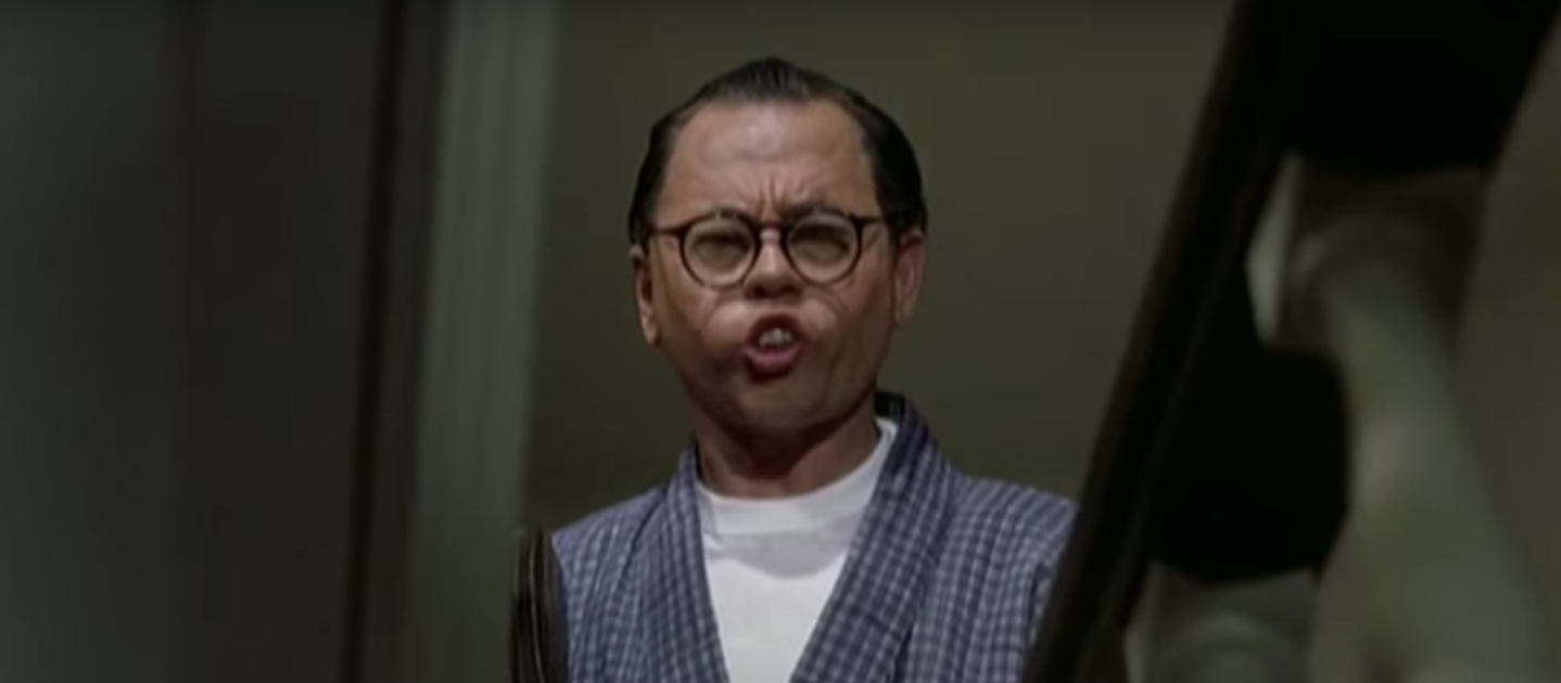 Mickey Rooney as Mr. Yunioshi in Breakfast At Tiffany's