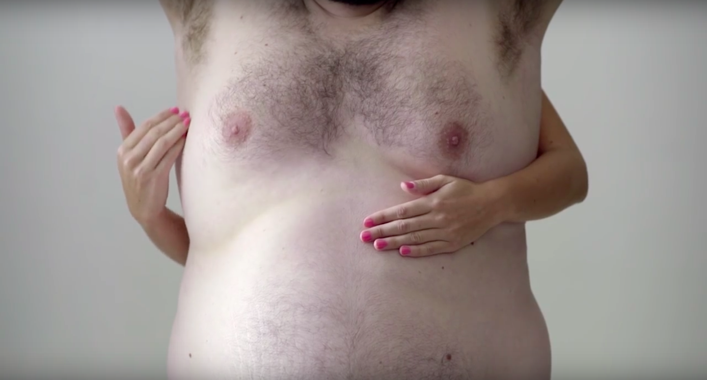 Man boobs breast exam MACMA
