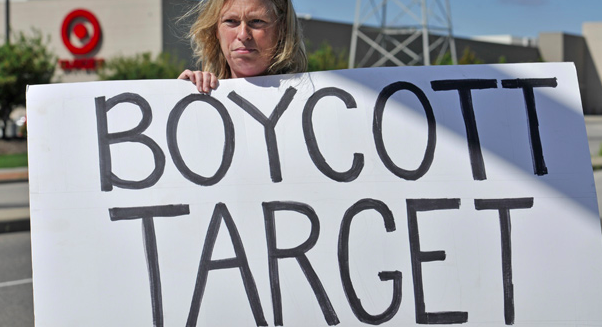 Protesting target