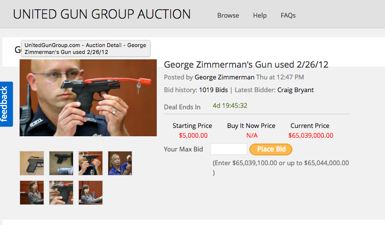 George Zimmerman's Gun used 2/26/12
