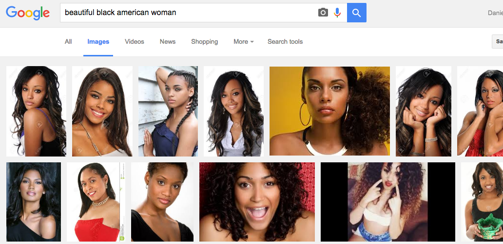 "beautiful black american woman."