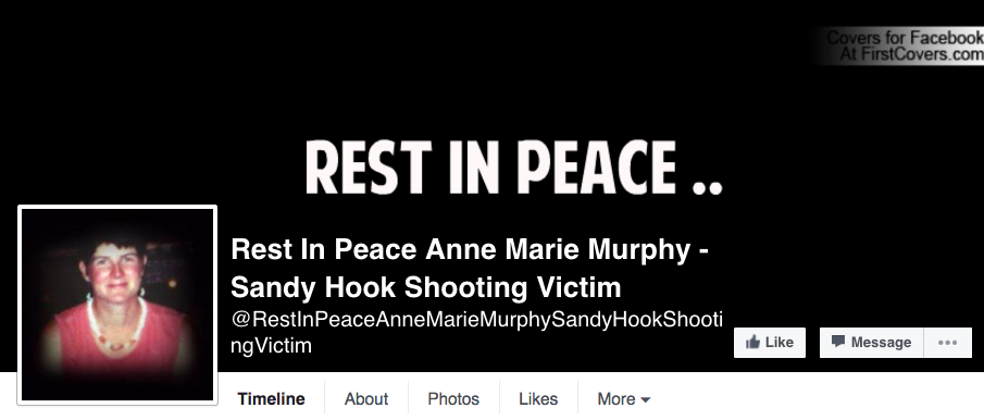 Facebook Memorial Page for Anne Marie Murphy