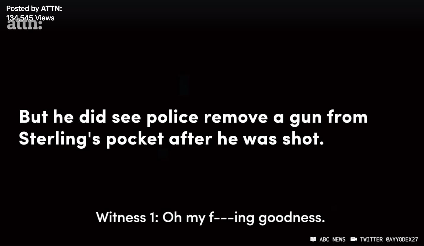 "Disturbing new video shows police shooting and killing a Black man selling CDs in Louisiana."