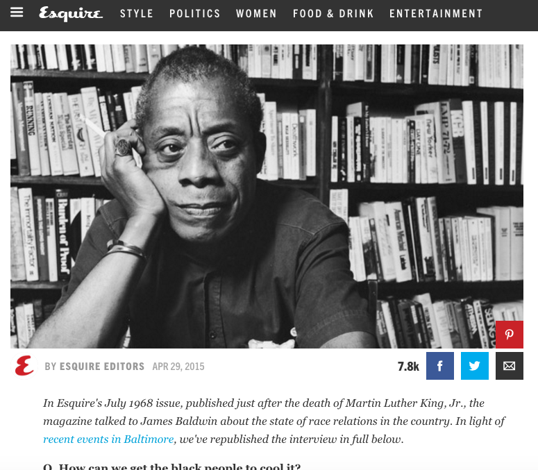 James Baldwin interview from 1968. 