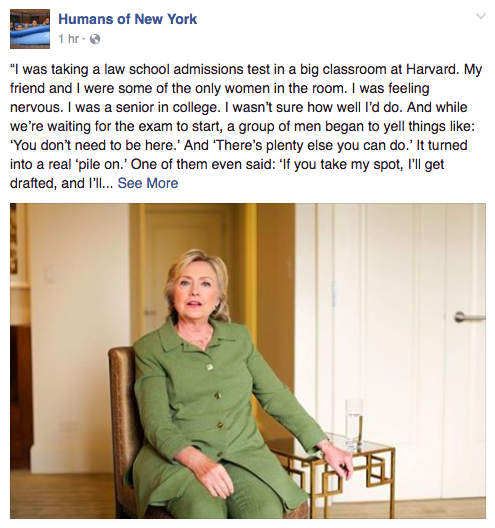 Hillary Clinton Humans of New York