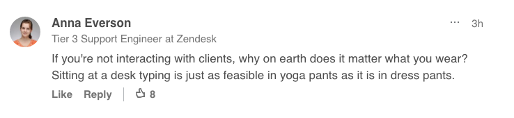 Linkedin Yoga pants essay