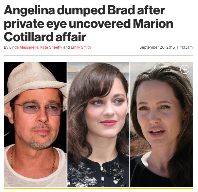 Brangelina headline
