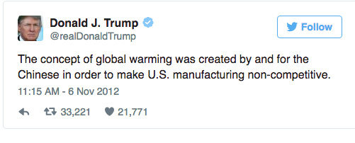 trump climate changed tweet
