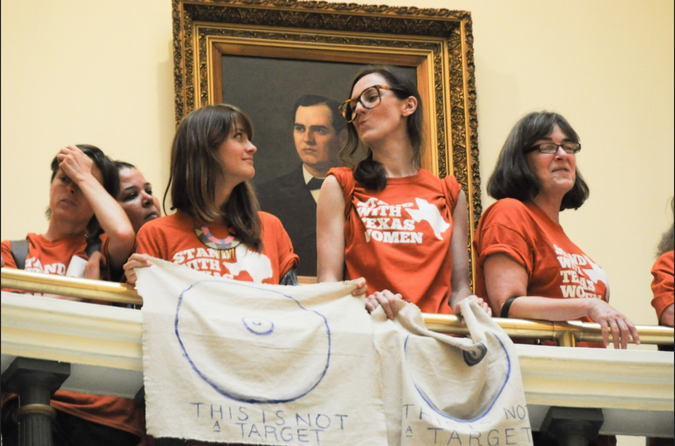 Women protest Texas' HB2 