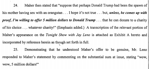 trump lawsuit leno