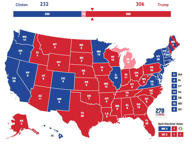 final Electoral College map