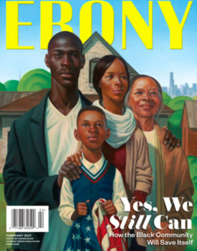 February Ebony magazine cover. 