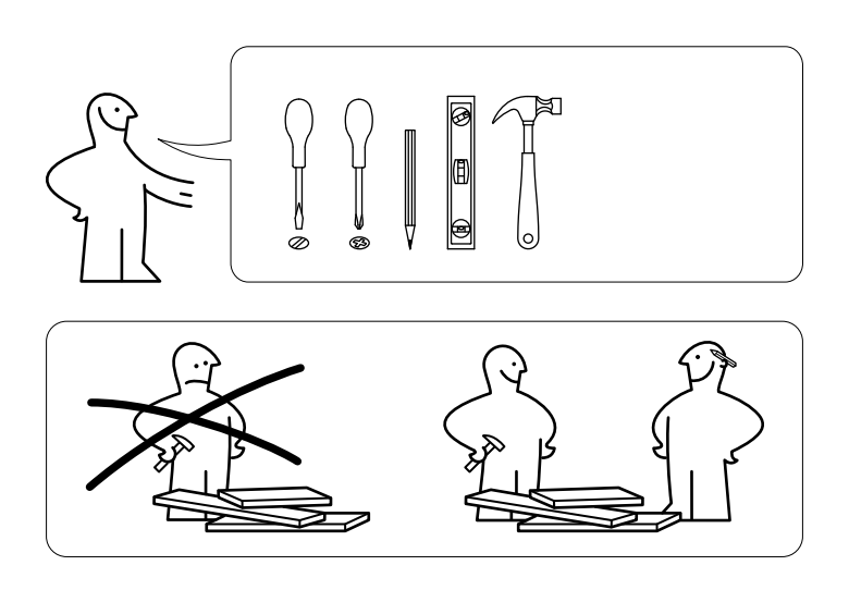 IKEA shelf instructions