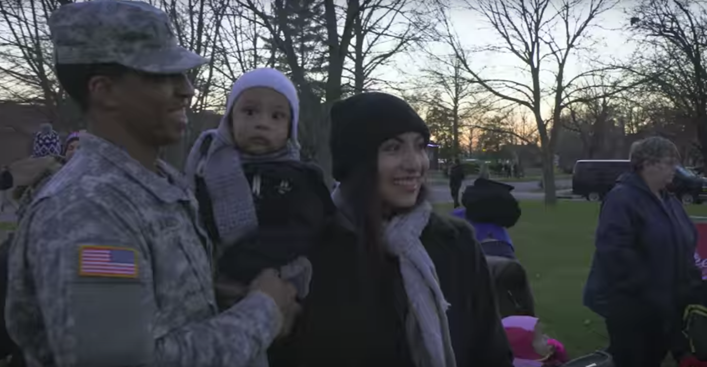 A family at Fort Knox. 