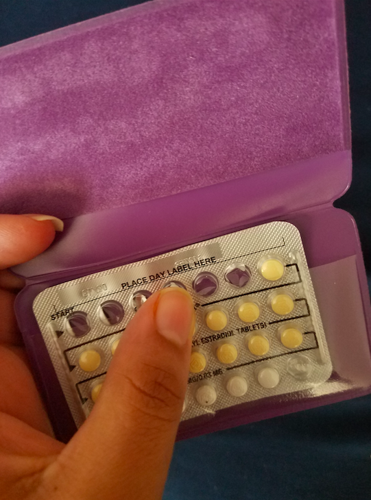 A 28 day pack of birth control pills. 
