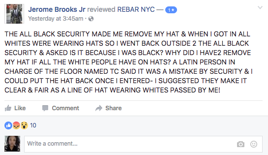 Comments about Rebar NYC. 