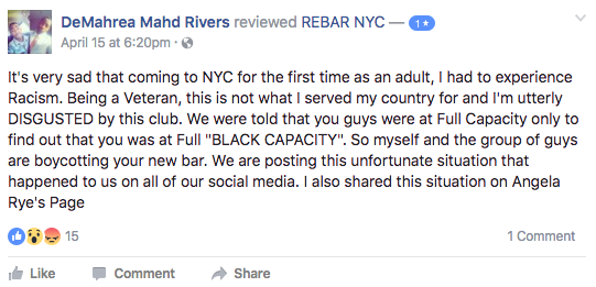 Comments about Rebar NYC. 