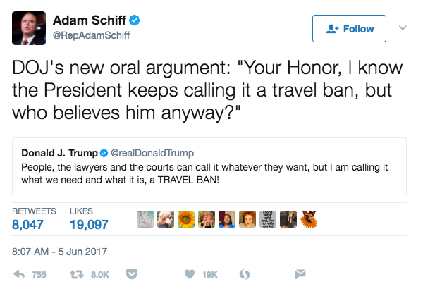 Adam Schiff on Trump