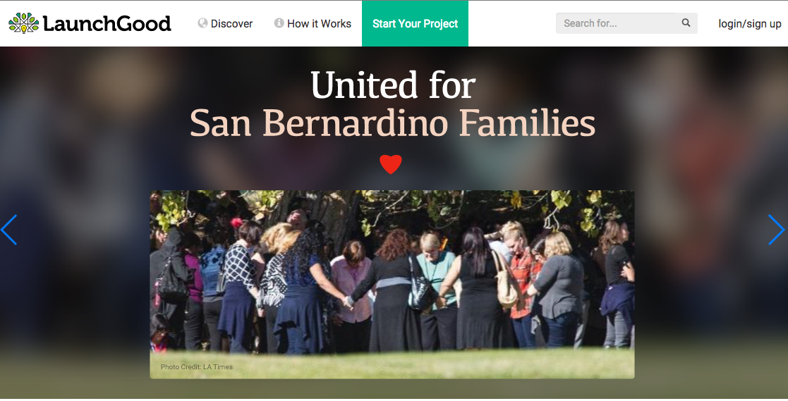 Crowdfunding for San Bernardino shooting