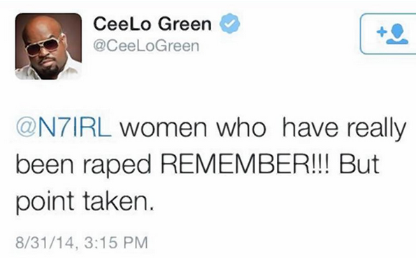 CeeLo Green Tweets Offensive Rape Comment