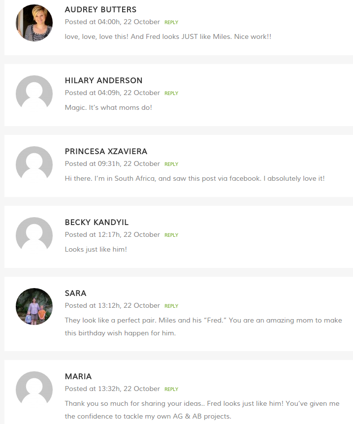 Gina DeMillo Wagner blog comments