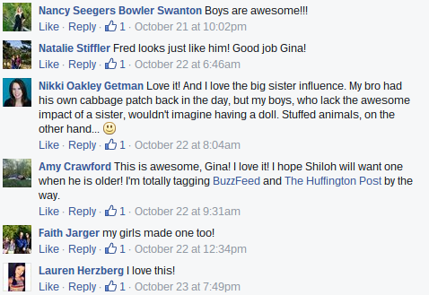 Gina DeMillo Wagner Facebook comments