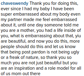 Robyn Lawley Instagram comment