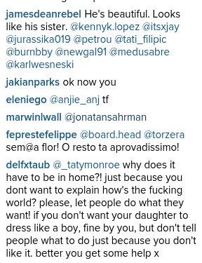 Jaden Smith Instagram comments