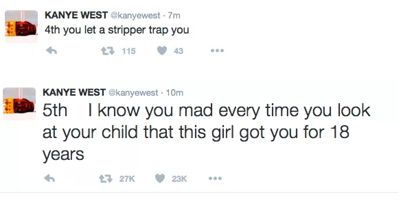 Kanye Twitter rant