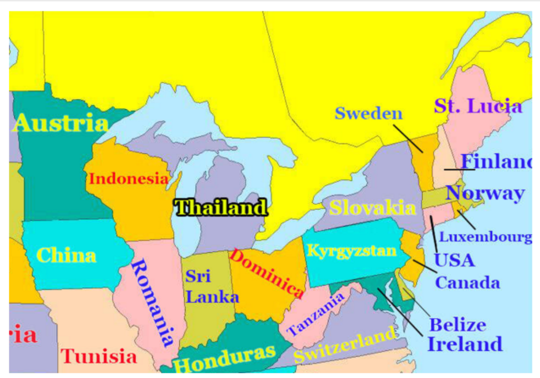 U S Map Compares States To Countries By Education Attn