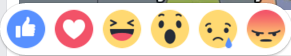 Facebook reactions buttons