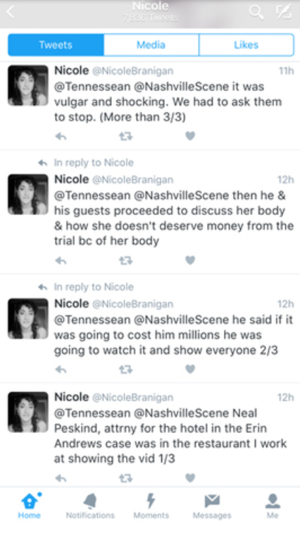 Nicole Branigan tweets