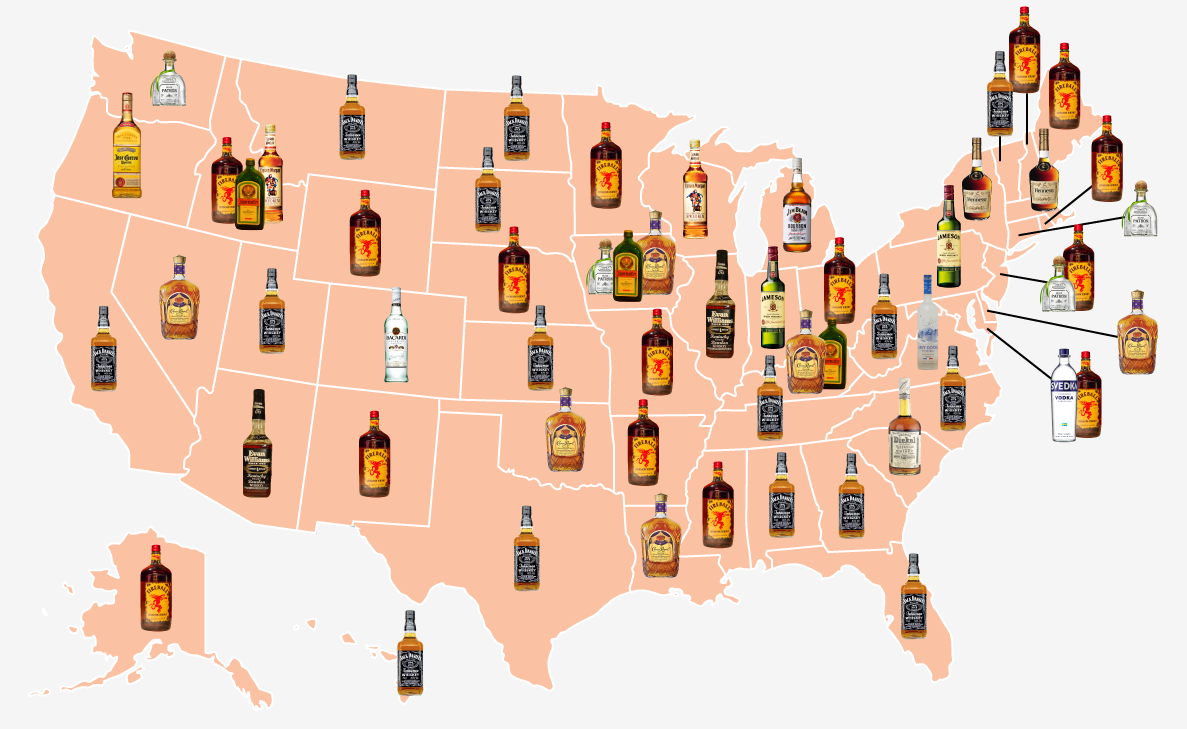 Most Popular Liquor In America Map The Most Popular Alcoholic Drinks in Every State   ATTN: Most Popular Liquor In America Map The Most Popular Alcoholic Drinks in Every State   ATTN: