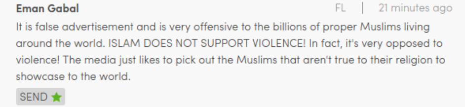 Care 2 Islam billboard petition