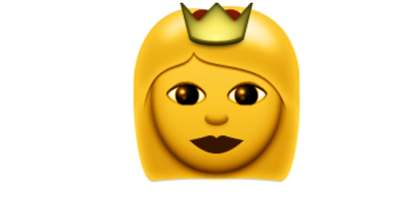 Apple IOS 9.3 princess emoji 