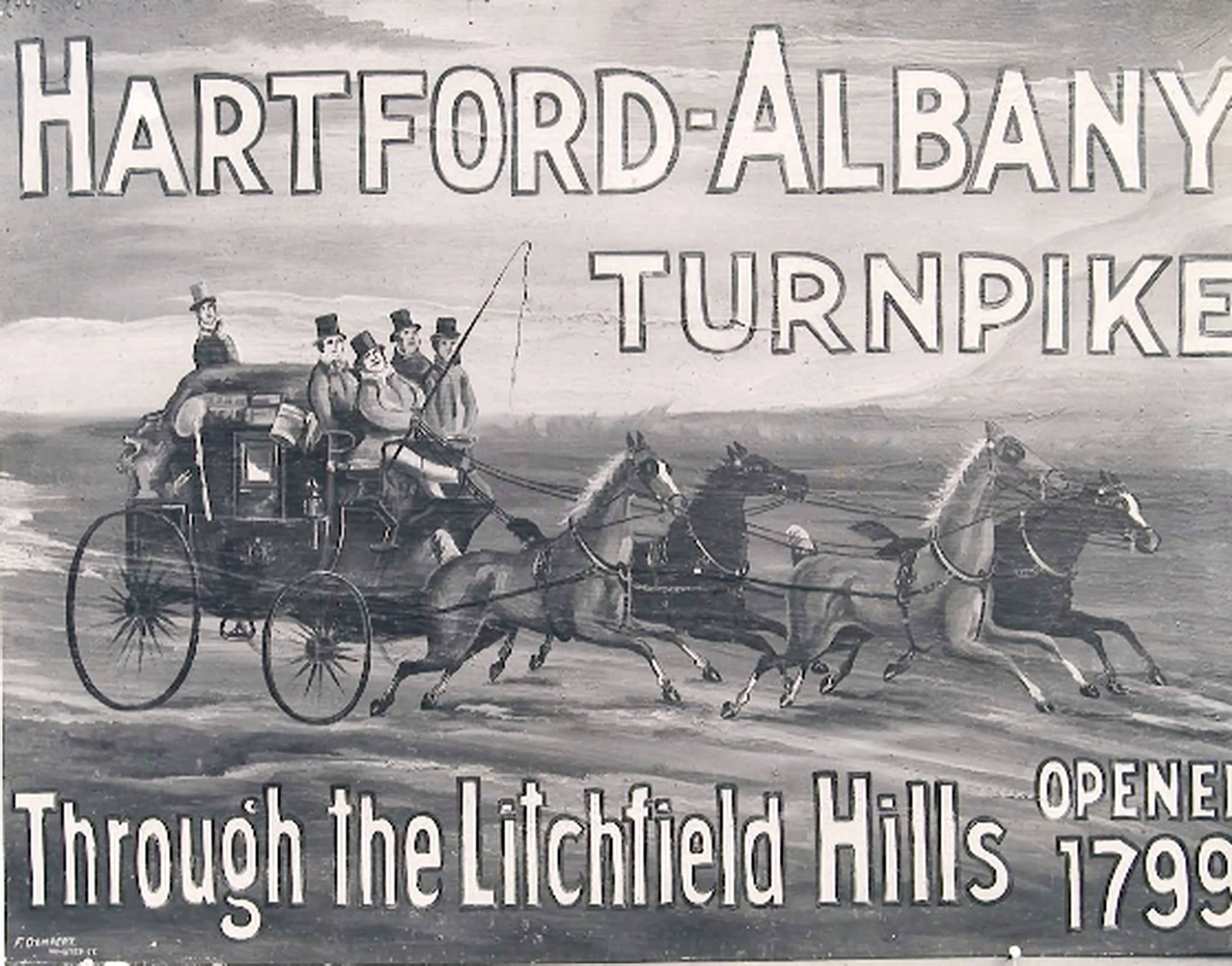 An advertisement for a stagecoach turnpike in 1799.