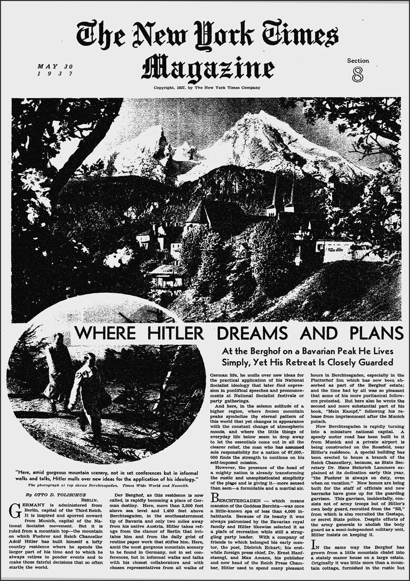 New York Times Magazine Hitler