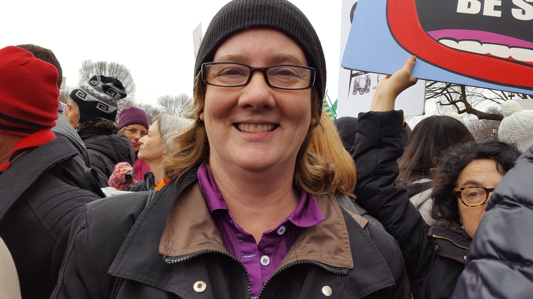 Susan Ashworth, travels from Iowa to march on Washington