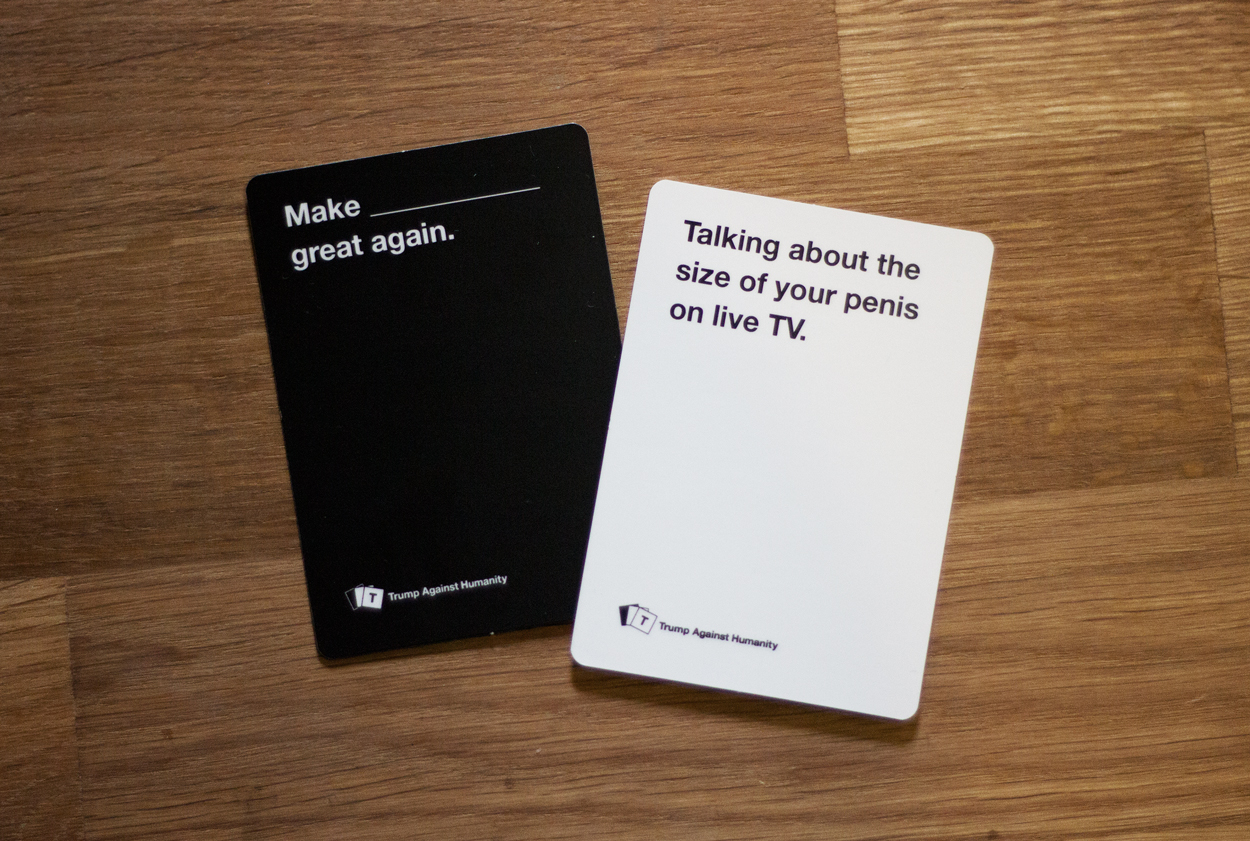 Trump Against Humanity cards