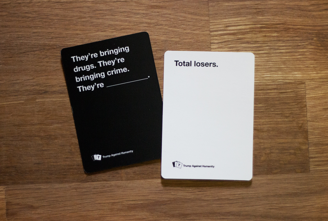 Trump Against Humanity cards